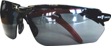 Load image into Gallery viewer, Safety Spectacle Black Red Dual Frame Smoked- Matsafe