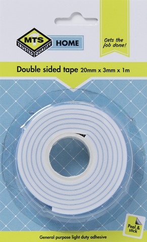 Mts Double Sided Tape 20mm x3mm x 1m