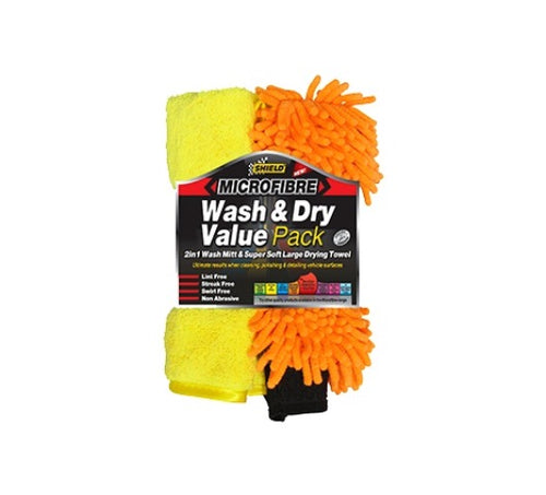 Car Cleaning pack of cloths and sponge