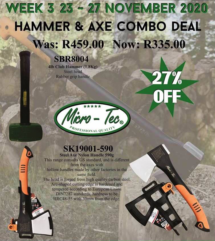 Hammer and Axe Combo- Micro Tec