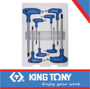 ALLEN KEY SET L HANDLE BALL POINT 2 TO 10MM KING TONY