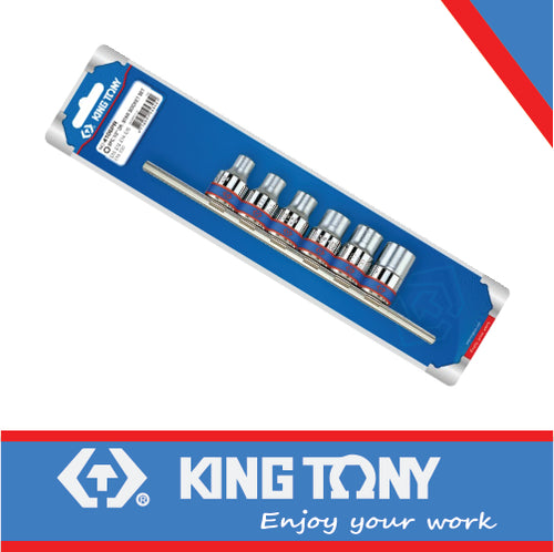 socket set 1/2 inch 6 pieces Female Torx King Tony