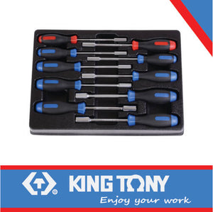 Screwdriver Nut Driver Set 6-13mm 10pcs-KING TONY