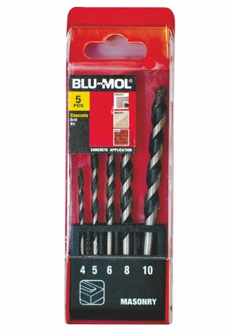 Drill Bit Set 5 piece concrete blumol