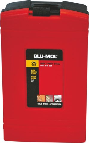 Drill Bit Set 25 piece HSS blumol