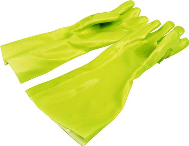 PVC GLOVE GREEN ELBOW LENGTH