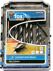 Drill Bit Set 8 piece Wood  Fox Brand