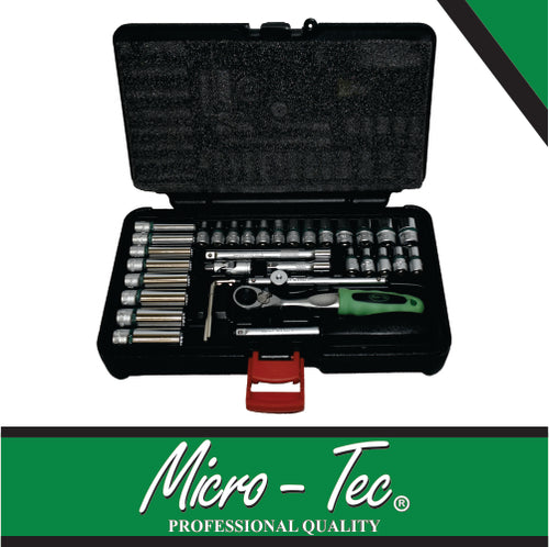 socket set 1/4 inch 4-14mm   Standard and long Sockets Micro Tec