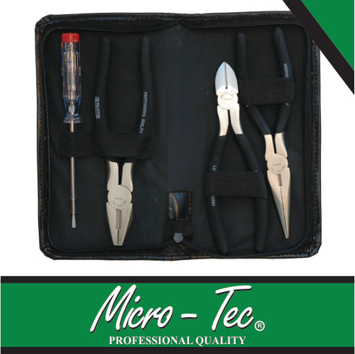 Plier Set 150mm 3 piece pouch Micro Tec