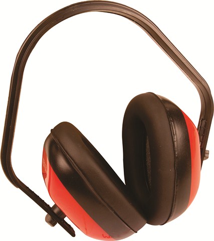 Ear Muff Red and Black - MTS