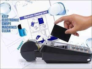 Electronic cleaning card cleaning credit card machine