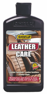 Bottle of Shield leather care