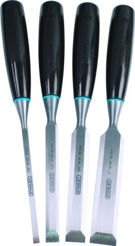 Chisel Set 4 Piece Bevel Edge-STANLEY 