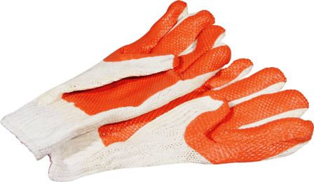 Knitted Glove with pvc palm